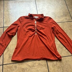 Michael Michael Kors Orange long sleeve Blouse XL